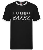 Kickboxing Makes Me Happy You, Not So Much - Mens Ringer - Kickboxer Fan M