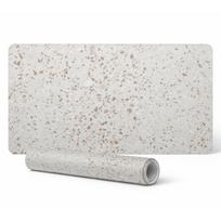 Nowoczesna Winylowa Mata Pod Klawiaturę Jasne Kropki Terrazzo 100X50 Cm
