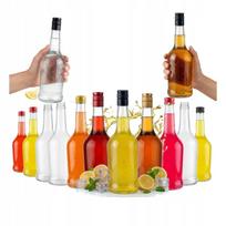 40x Napoleon Bottle 500ml Glass For Alcohol Liqueurs Moonshine Vodka Juice 0.5l