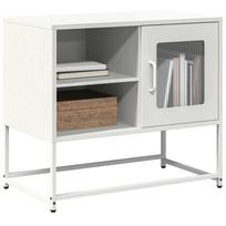 Szafka Pod Telewizor, Biała, 68X39X60,5 Cm, Stalowa