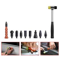 Replacement Heads Car Dent Repair Tools Metal Tap Down Pen Body Panel Dent Removal  DIY Auto Repair 9 Pen with Hammer