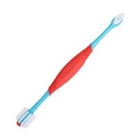 360° Pet Double Head Toothbrush Plastic Soft Bristle Cat Grooming Toothbrush Wear Resistant Pet Tooth Cleaning Tools