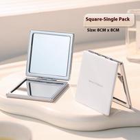 Custom Double-sided 1x/2x Magnifying Folding Mini Portable Pocket Compact Travel Foldable Small Makeup Mirror for Women
