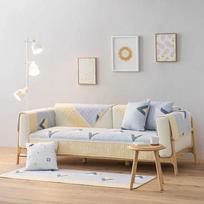 Cotton Sofa Cushion, All-season Universal Fabric, Solid Wood, Non-slip Cotton Sofa Cover, Towel Cover, Seat Cushion 70*70