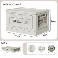 Extra large folding storage box clothing storage box household plastic toy Trunk Removable Wooden Cover Desktop Foldable
