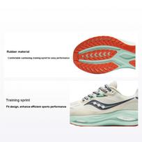 Saucony Phoenix Inferno 3 Comfortable Shock Absorption Low-Top Training Sprint Running Shoes Unisex sneaker Light-Gray Green S28227-2 42