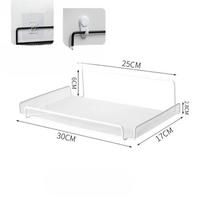 Router Storage Shelf TV Set-top Box Wall Hanging On The Wall Storage Shelf No Punching Wireless Wifi Storage Shelf 30*17*6cm balta