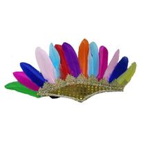 Indian Hairband FatTuesday Carnivals Party Feather Headband Roleplay Headdress