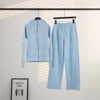 In Stock: Women's Slim Fit Fleece Hoodie & Sweatpants Set - Autumn/Winter Sportswear XL/8