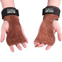Cowhide Gym Gloves Grips Anti-Skid Weight Power Belt Lifting Pads Deadlift Belt Workout Crossfit Fitness Gloves Palm Protect Practical Use Free Size ruda