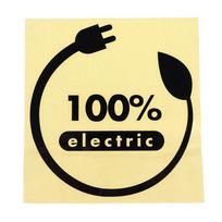 100% Elektrinio Automobilio Lipdukas Atsparus Vandeniui Vinilo Decalas 100% Elektrinio Automobilio Motociklo Aksesuarai