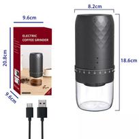 Portable Electric Coffee Grinder Rechargeable Adjustable Grind Settings for Home Use Hand Brewing Fresh Coffee Beans Diamond pattern electric coffee grinder