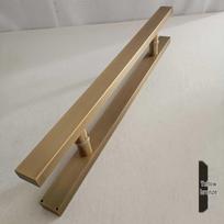 Engraved Stainless Steel Glass/Wood Door Handle