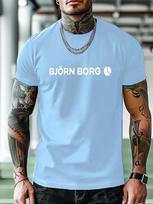 Casual Athletic Tshirt with Bold BJÖRN BORG Print L