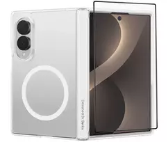 Benks Magnetic Crystal Grand Combo Case (C.K.JC.SA.00.0060) for Samsung Galaxy Z Fold 8 (Hinge Case + Front Case + Screen Protector)