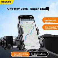 Stiger [Universal for All Vehicle Types], Electric Bike Phone Holder, Bicycle Navigation Mount, Motorcycle  Rider, Courier