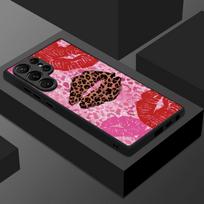 Thin Ring Magnetic Phone Case For Samsung Galaxy S26 Ultra S25 FE S24 S23 S22 Plus S21 FE Fashion Lips Heels Print Hybrid TPU+PC Matte Cover Samsung S23 Plus