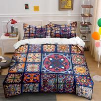 Colorful Geometric Pattern Bedding Set Bedding set (1 duvet cover, 2 pillowcases, duvet not included) 135x200cm