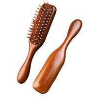 Natural Wood Wooden Massage Comb Anti Static Sandalwood Scalp Massager Air Cushion Hairbrush  Women Style 1