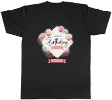 Personalised Happy Birthday Celebration Occasion Mens Unisex T-Shirt Tee Gift XL