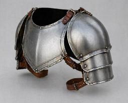 Viduramžių Riterio Peties Kostiumas – Gotikinio Karo Kario Petnešos Apranga LARP, Cosplay & Reenactment "S", "M", "L", "XL", 'XXL", gray