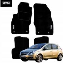 Dywaniki welurowe do opel corsa d 2007-2014r welurowe dywaniki haft b