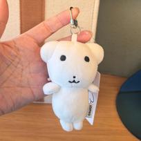 Ganadi white puppy series plush toy keychain kawaii ganadi Gongryongi dog kitten Stuffed doll fashion creative backpack pendant