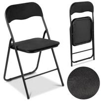 BASICO folding chair, black velvet