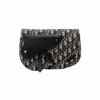 [Pre-Owned] Saddle Monogram Embroidered Leather Saddle Bag - Excellent #1AVBP84 ONE SIZE