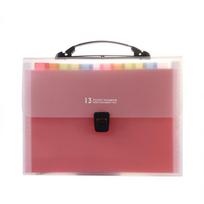 13 Layers A4 Handheld File Bag Rainbow Color Student Homework Orginizer  School with Handle