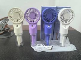 New Water Mist Fan Rechargeable Personal Cooling Quiet 4 Speeds Powerful Mini Portable Fan Handheld Mist Spray Fan for Travel TYPE-C