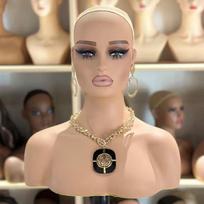 Hot Selling Head Mannequin Classic Realistic Manequim Durable Sturdy Vivid Head Women PVC Human Model for Clothing 10