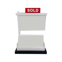 Wood Real Estate Business Card Holder Sold Sign Business Card Rack  Office Accessories