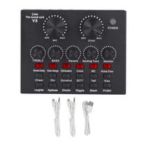 Karaoke Recording V8 Sound Card Studio Record External Sound Card Mic Sound Card  Webcast Live