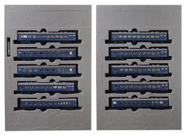 KATO N gauge 10 series sleeper express Aki set model railway passenger cars 10-car 10-1301