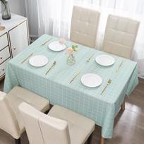 Nordic Plaid Waterproof Tablecloth – Thick, Oil-Proof, Luxurious Dining & Coffee Table Mat.