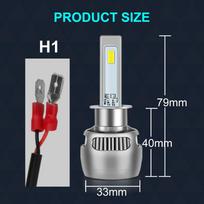 Naujos LED lemputės su skystu metalu 100W 25000Lm H4 LED H1 H11 H7 LED priekinių žibintų lemputės Canbus H8 H9 9005 HB3 9006 HB4 lemputės automobiliams, skirtos važiavimo ir rūko žibintams H1 white