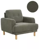 Fotel TUVE velvetinis tamsiai žalias