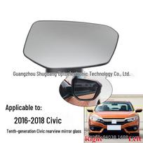 Heated Rearview Mirror Lens for 2016-2018 Honda Civic (10th Gen) Driver Non-Heated