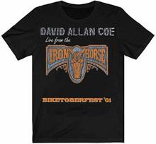 David Allan Coe Gyvai iš „Iron Horse“ Juoda S-4XL CG107 Unisex Marškinėliai XXXL gray