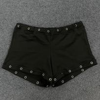 Summer black rivet decoration personalized trend slim fit street fashion hot pants S