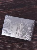 Silver/gold Foil Playing Cards 500 Euro Pattern Waterproof Poker Deck for Party & Gift brown