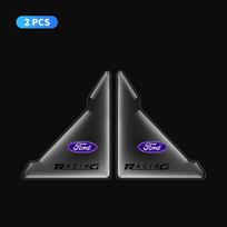 Hot 2pcs Fashion Car Styling Door Corner Transparent Protective Stickers For Ford Fiesta Ranger Focus Kuga Mustang MAX Transit E