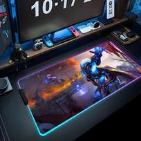 arc Mouse Pad RGB Gaming Mousepad Big LED Pad PC Desk Mat Luminous Mouse Pad Large Keyboard Mats Table Rug With Backlit RGB600x300x3mm