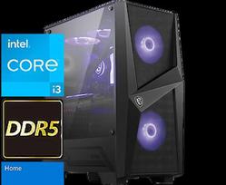 TopPC Intel Core i3 GMNG (DDR5), 16GB (2x8) DDR5, Radeon RX 7600, 480GB NVMe, Windows 11 Home DATK290-1390661