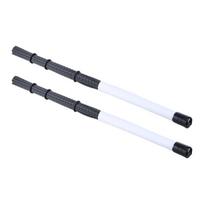 2Pcs Drum Brush Percussion Brushes Snare Brush Jazzes Drum Brushes Professional Nylon Wire Brush with Comfortable Handle 1 balta