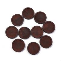 10Pcs Natural Wooden Cabochon Cameo Base Vintage Round Blank Setting Tray For Necklace Jewelry Making Findings Home Decoration 12mm ruda