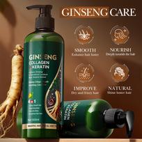 1Pc 500ml Ginseng Keratin Collagen Hair Conditioner, Repairs Weak Hair, Boosts Smoothness, Adds Luster, Strengthening Mask One Size
