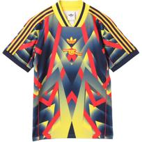 Adidas Originals LFSTLR Arsenal Football Club Jersey, Unisex Short Sleeve Football Top, Yellow Pure Ruby Night Indigo JM9388 XL