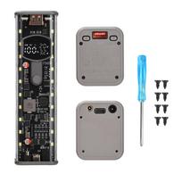 PD 65W 8*18650 Power Bank Battery Case DIY Power Bank Case Kit Digital Display USB Type C Fast Charger Battery Holder Case juoda